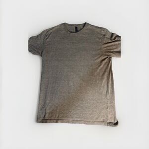 District Men's Gray Jersey Cotton Blend Crew Neck Short Sleeve T-Shirt L